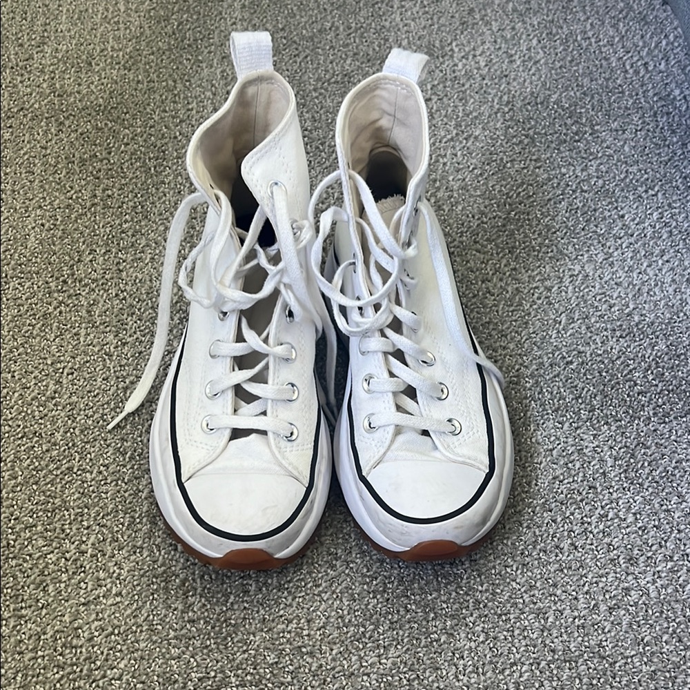Converse White High-Top Sneakers